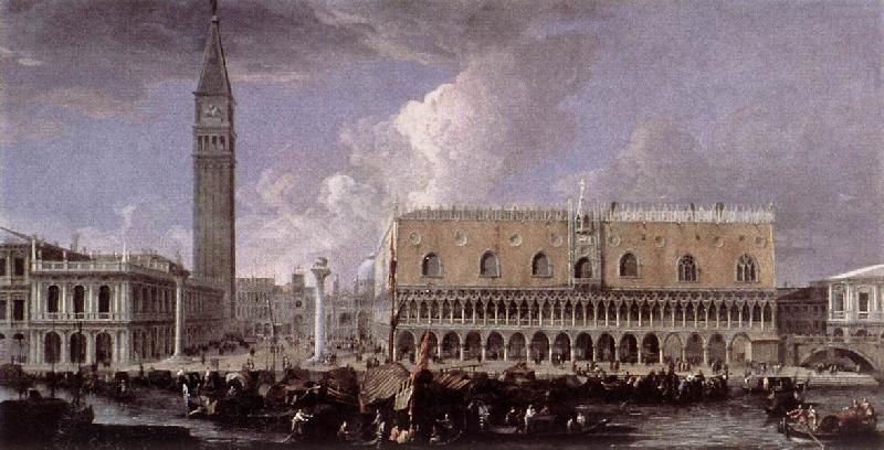 CARLEVARIS, Luca View of the Wharf from the Bacino di San Marco g France oil painting art